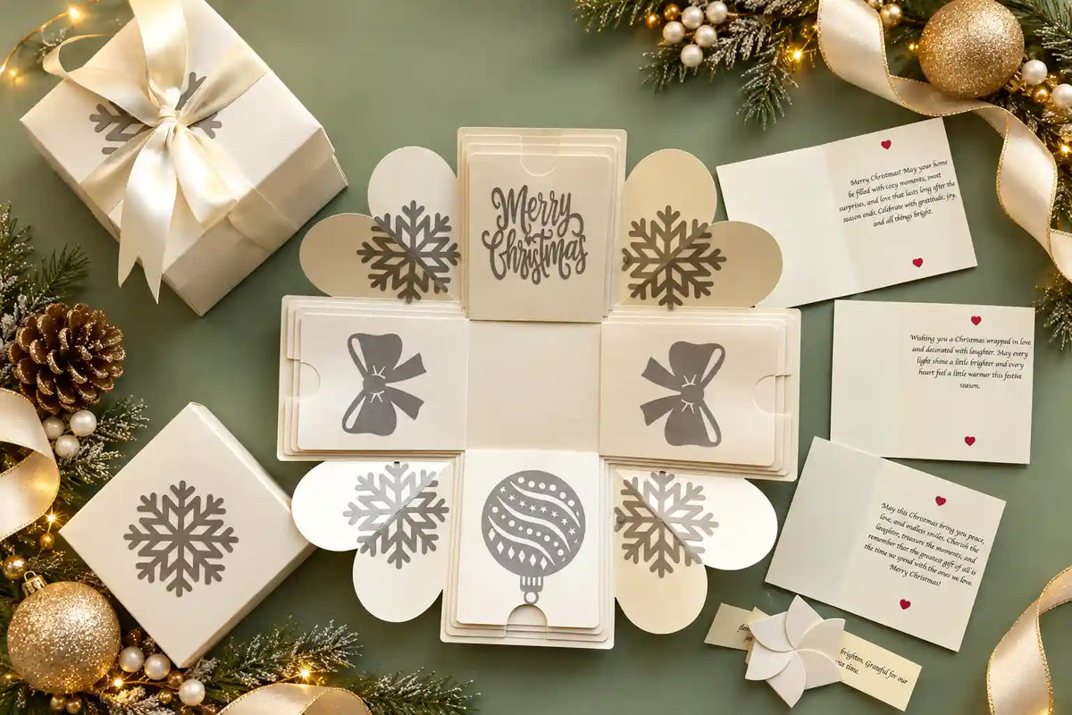 White Explosion Gift Box | Christmas Xplosion Box