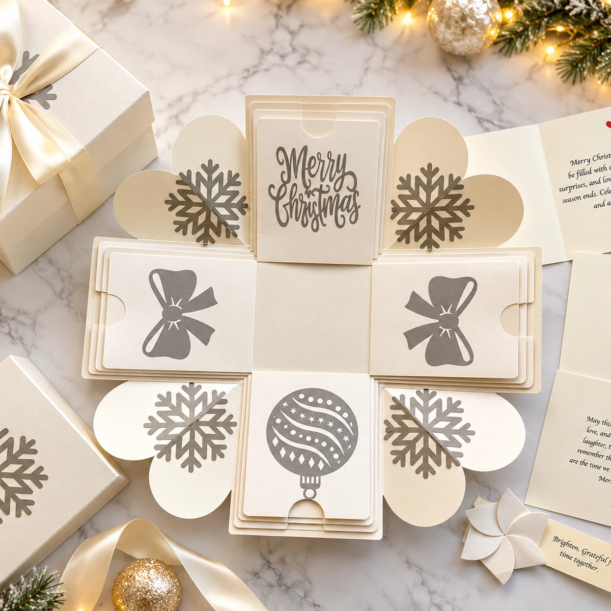White Explosion Gift Box | Christmas Xplosion Box